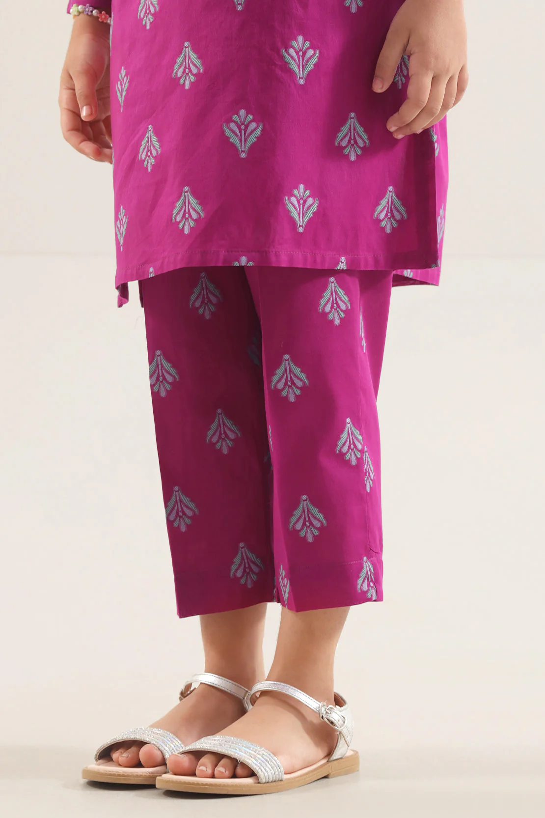 Stitched Cotton Jacquard 2 Piece (Shirt/trouser) For Kids - Image 6
