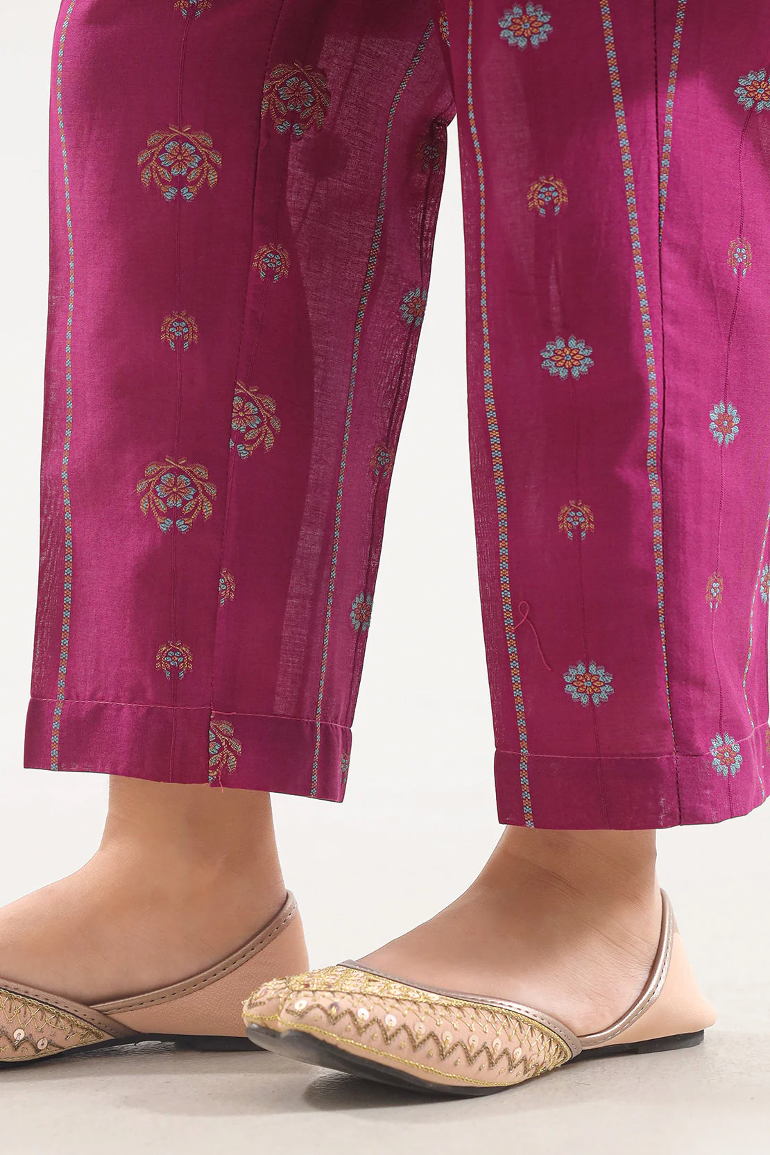 Stitched Cotton Jacquard Shirt/trouser For Kids - Image 5