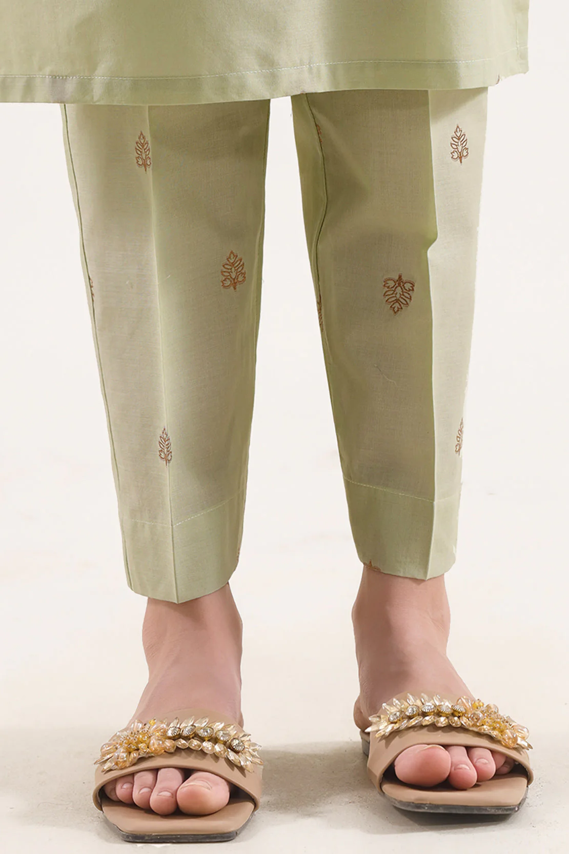 Stitched Cotton Jacquard Shirt/trouser For Kids - Image 7