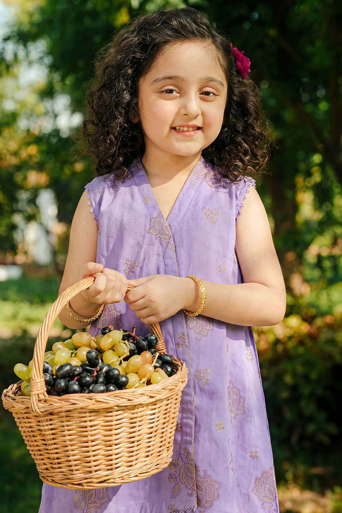 Stitched Cotton Jacquard Shirt/trouser For Kids - Image 4
