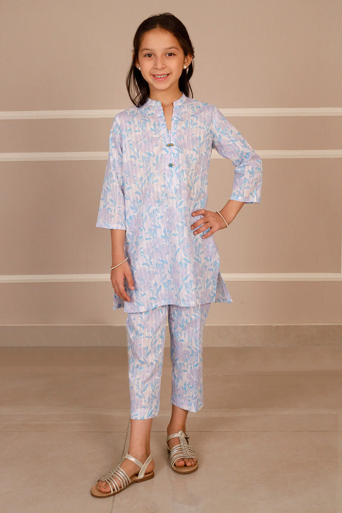 Stitched Cotton Shirt/Trouser For Kids - Image 3