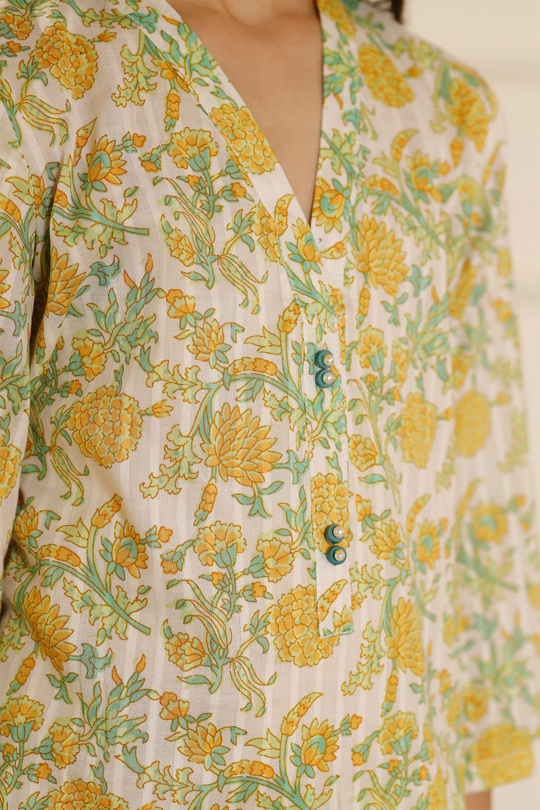 Stitched Cotton Viscose Shirt/Trouser For Kids - Image 6