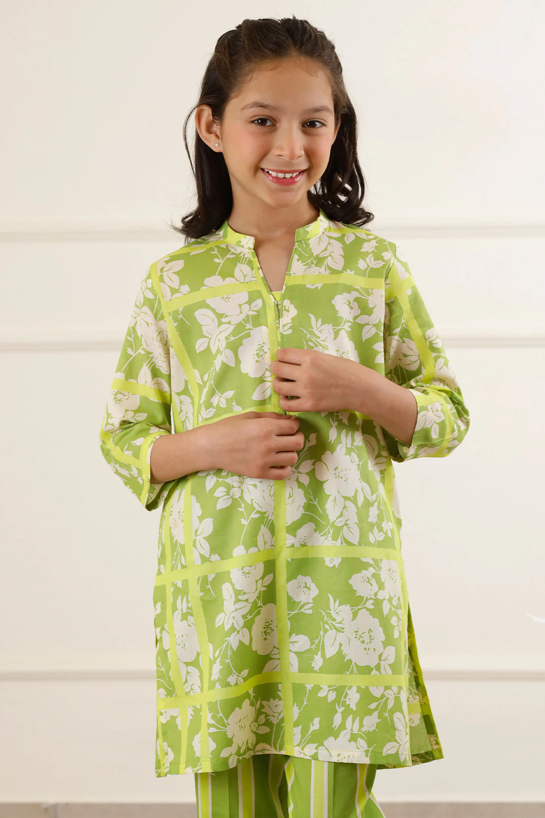 Stitched Cotton Viscose Shirt/Trouser For Kids - Image 5