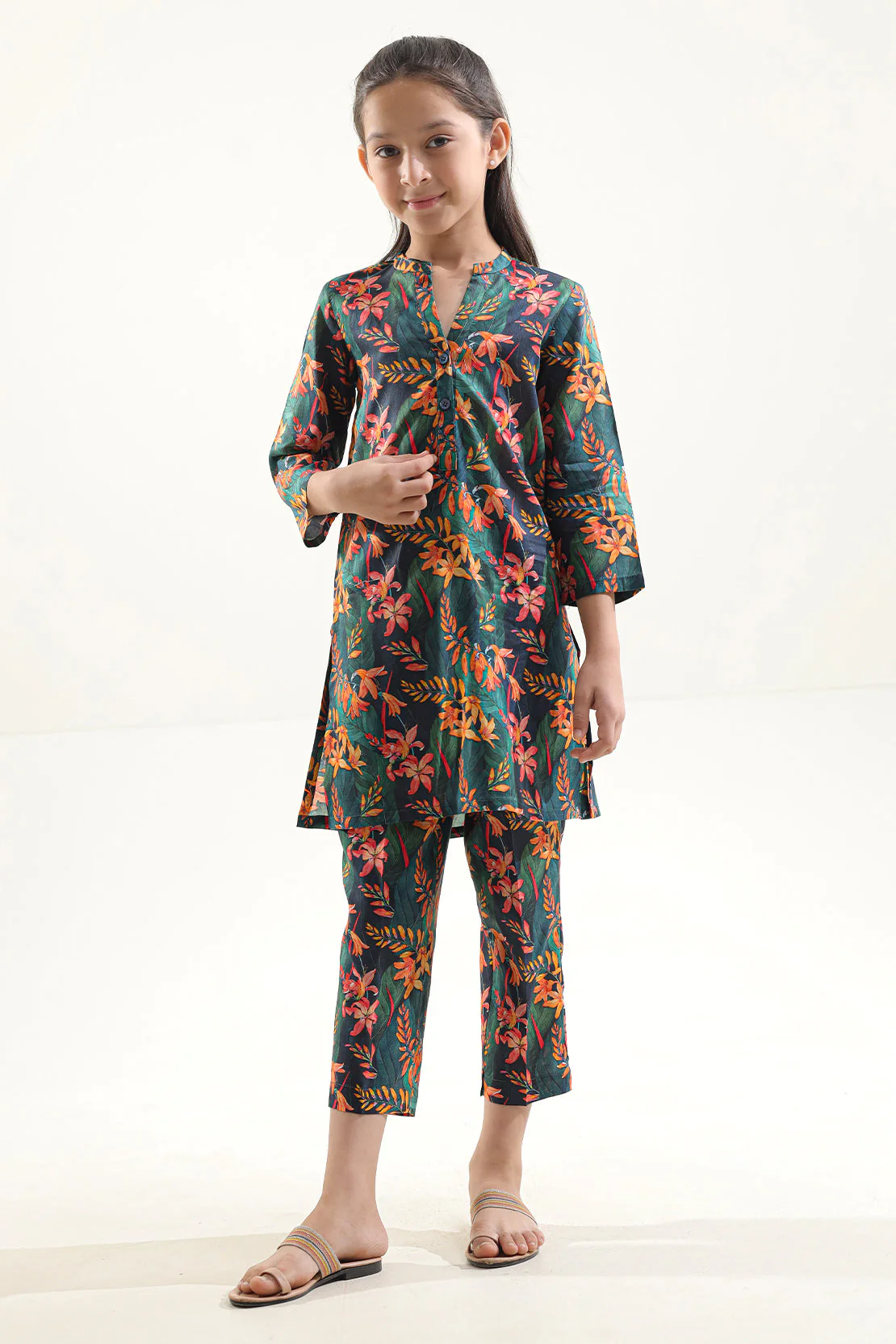 Stitched Dobby self Stitched 2 Piece (Shirt/Trouser) For Kids