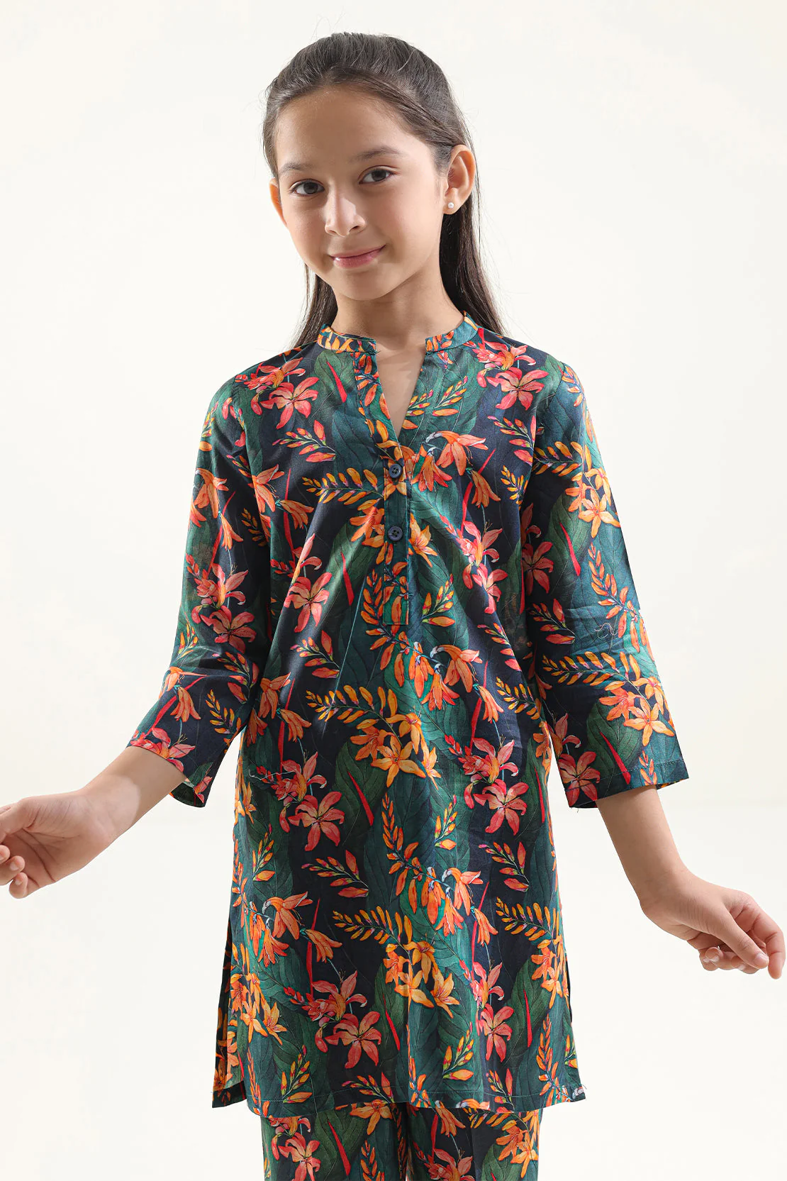 Stitched Dobby self Stitched 2 Piece (Shirt/Trouser) For Kids - Image 2