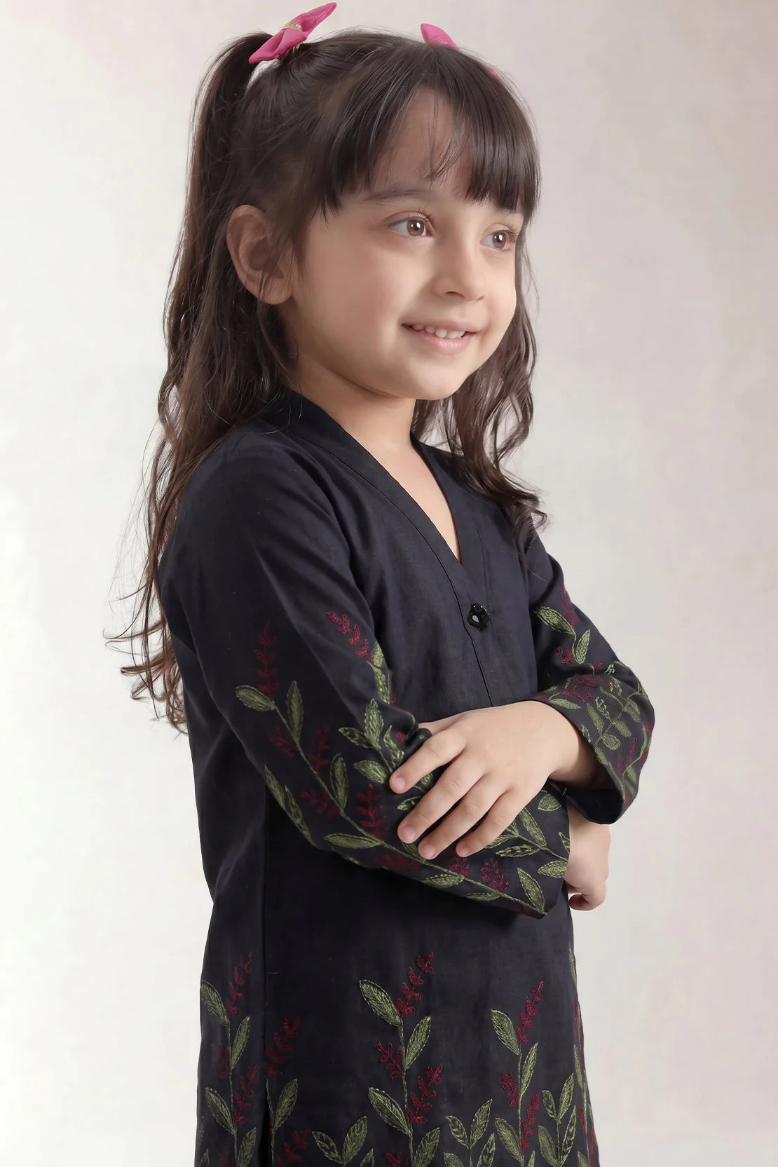 Stitched Jacquard Viscose 2 Piece (Shirt/trouser) For Kids - Image 2