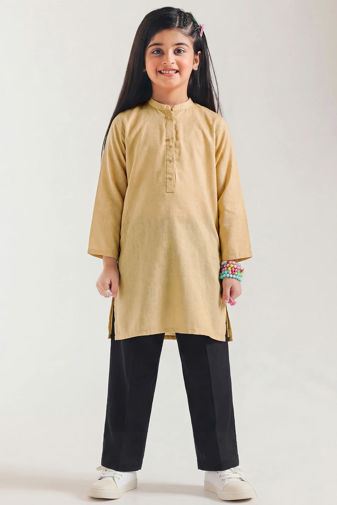 Stitched Karandi Shirt For Kids - Image 3