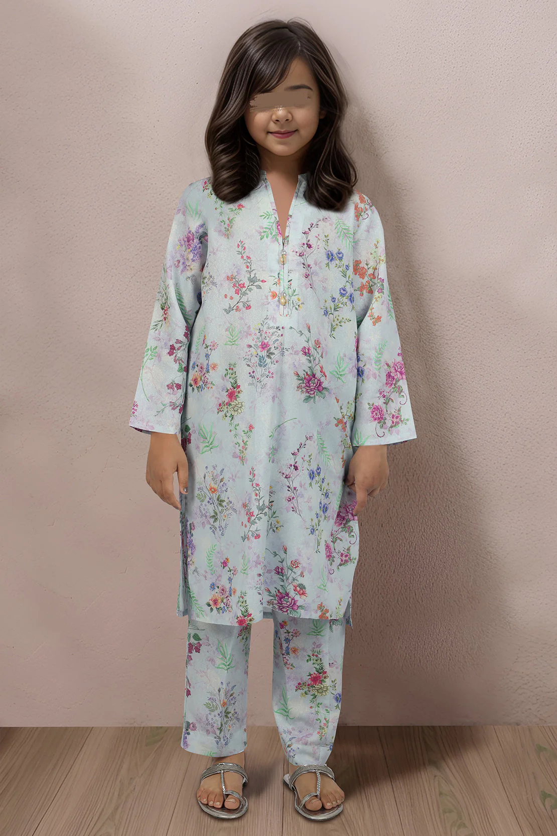 Stitched Karandi Shirt/Trouser For Kids