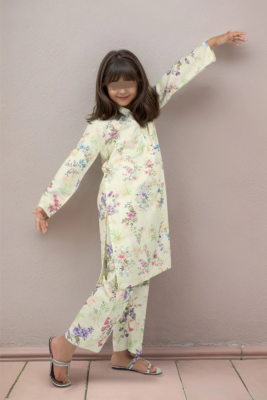 Stitched Karandi Shirt/Trouser For Kids