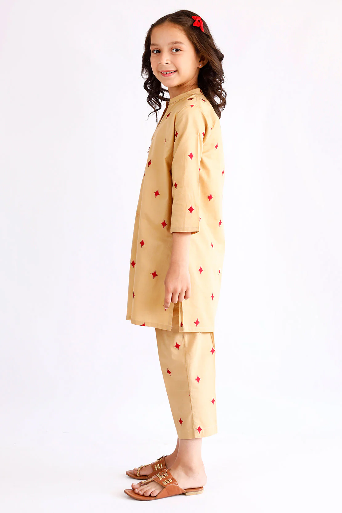 Stitched Khaddar Shirt For Kids - Image 2