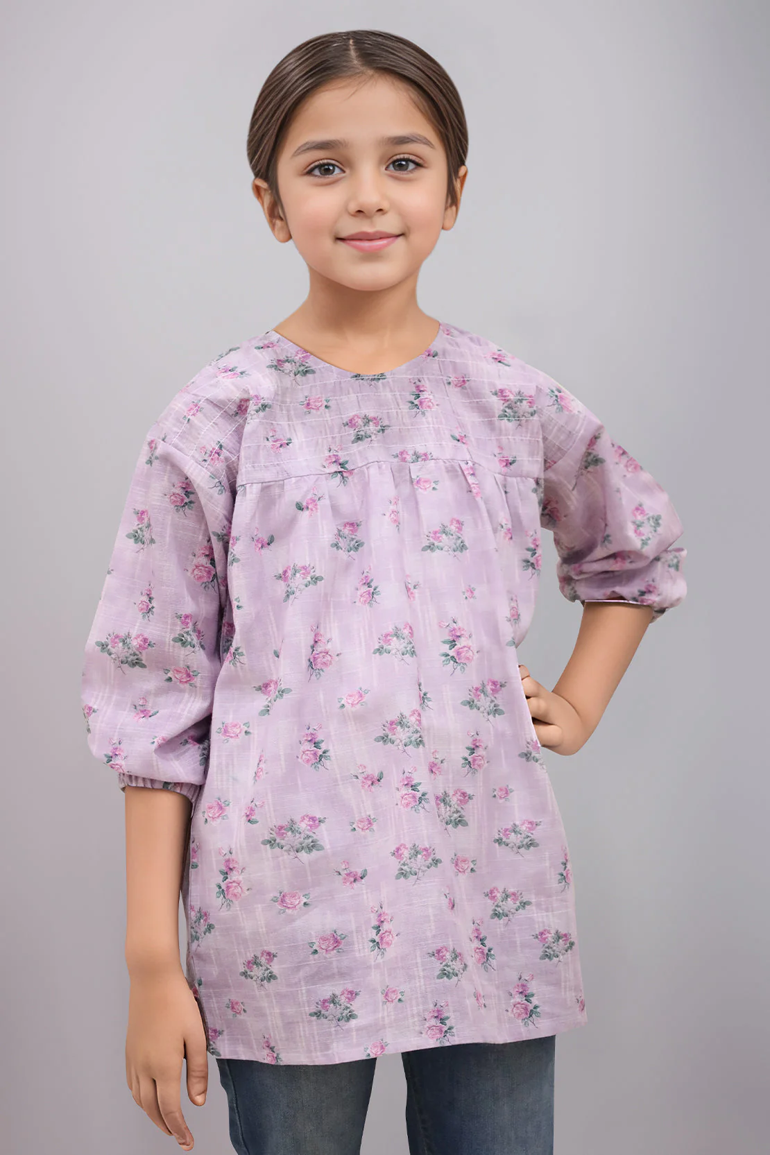 Stitched Khaddar Shirt For Kids
