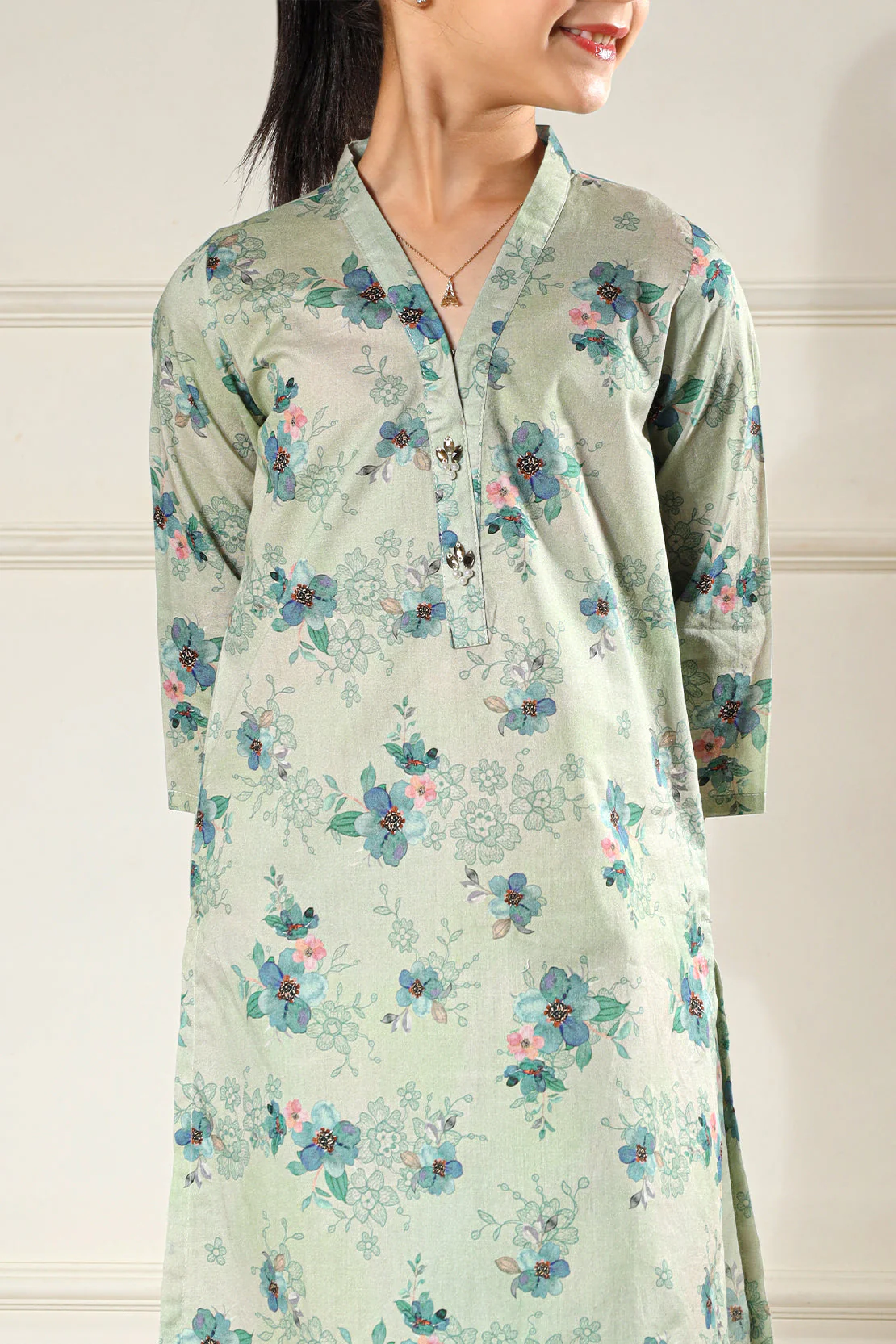 Stitched Lawn 2 Piece (Shirt/Trouser) For Kids - Image 4