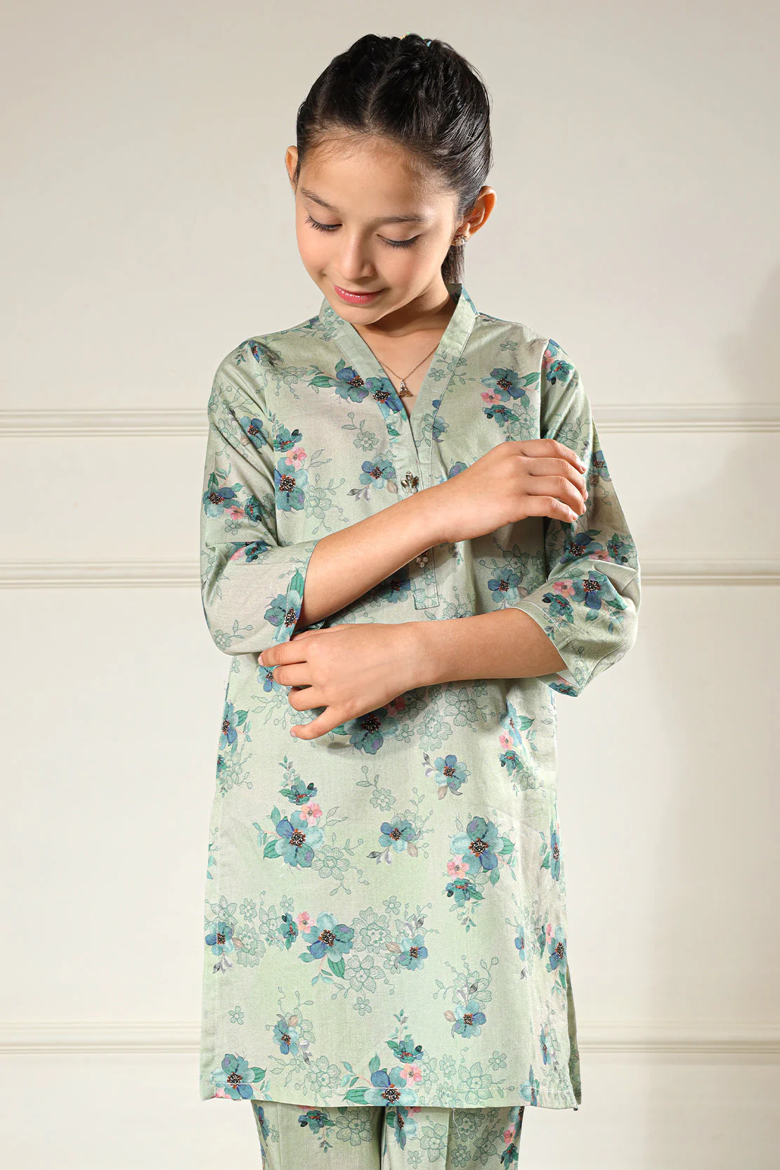Stitched Lawn 2 Piece (Shirt/Trouser) For Kids - Image 5