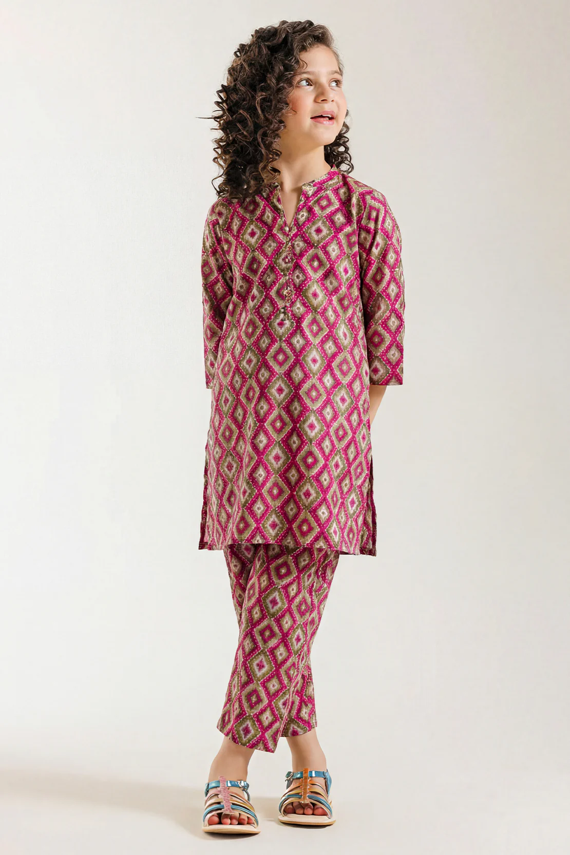 Stitched Lawn 2 Piece (Shirt/Trouser) For Kids - Image 2