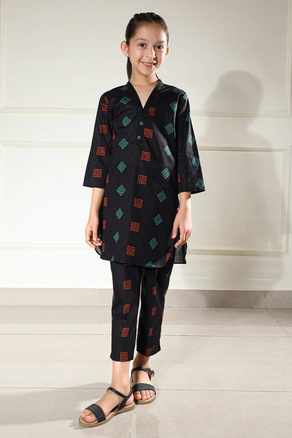 Stitched Lawn 2 Piece (Shirt/Trouser) For Kids - Image 3