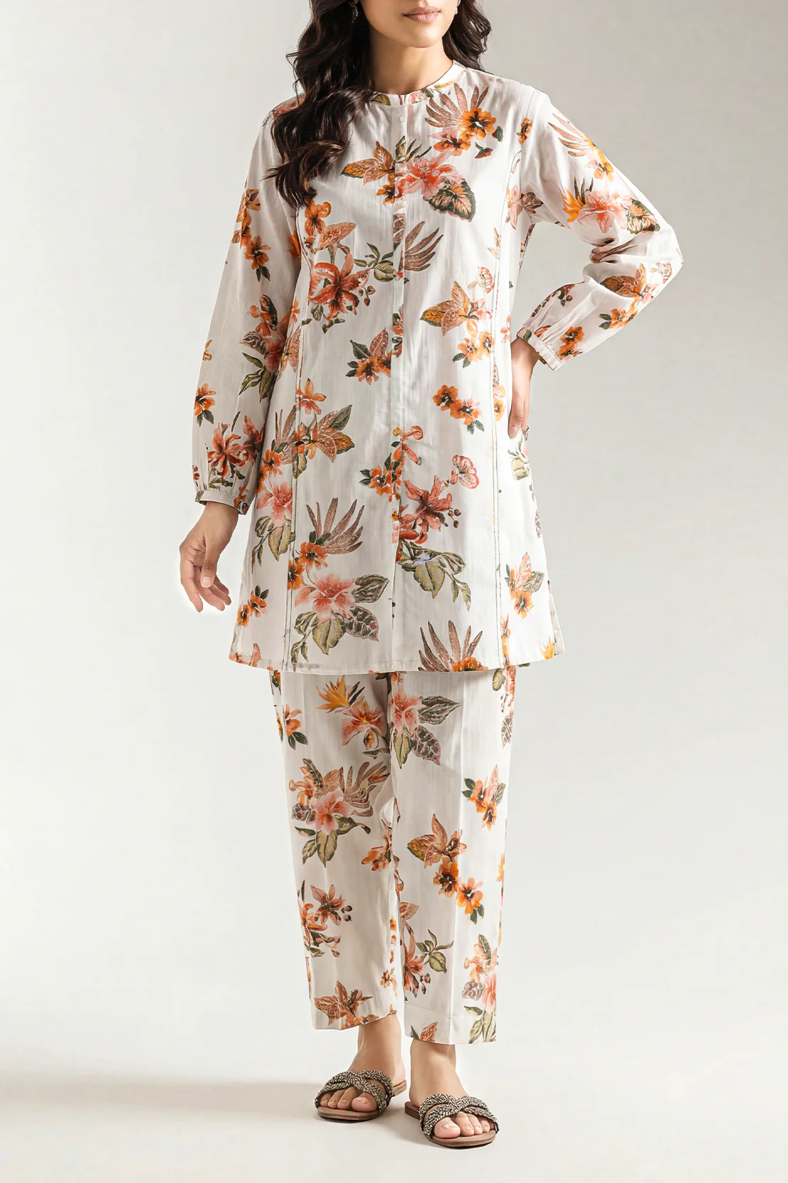 Stitched Lawn 2 Piece (Shirt/Trouser)