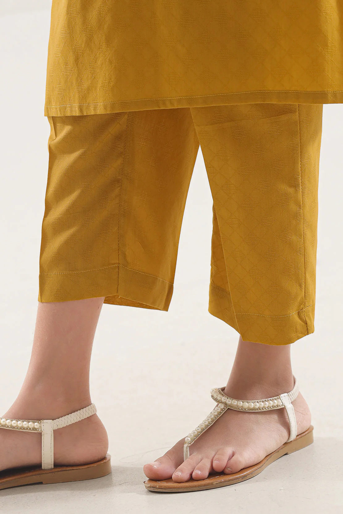 Stitched Lawn Jacquard Shirt/Trouser For Kids - Image 6