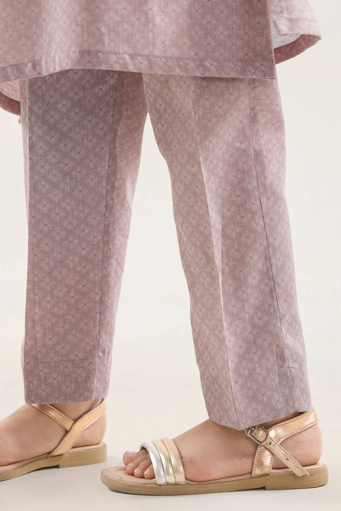Stitched Lawn Jacquard Shirt/Trouser For Kids - Image 6
