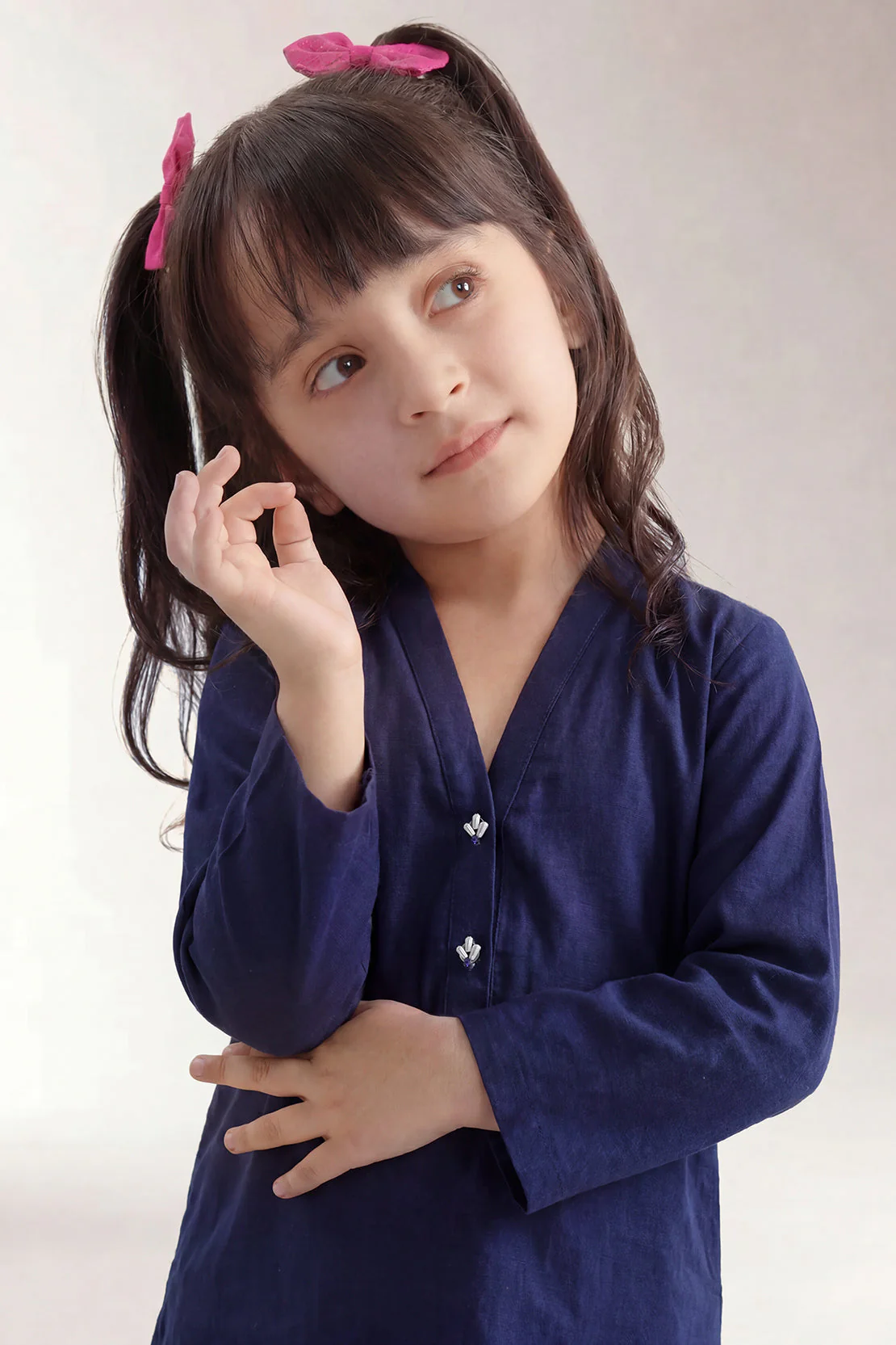 Stitched Lawn Jacquard Shirt/Trouser For Kids - Image 2