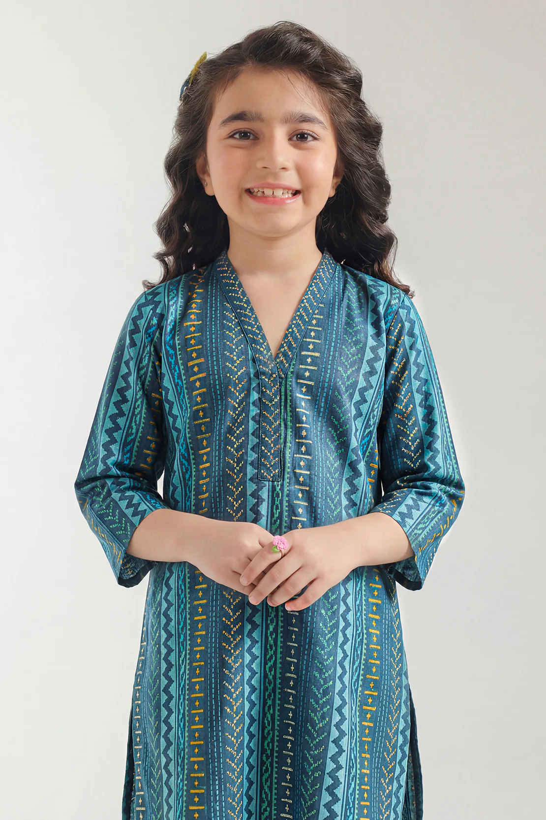 Stitched Lawn Shirt For Kids - Image 3