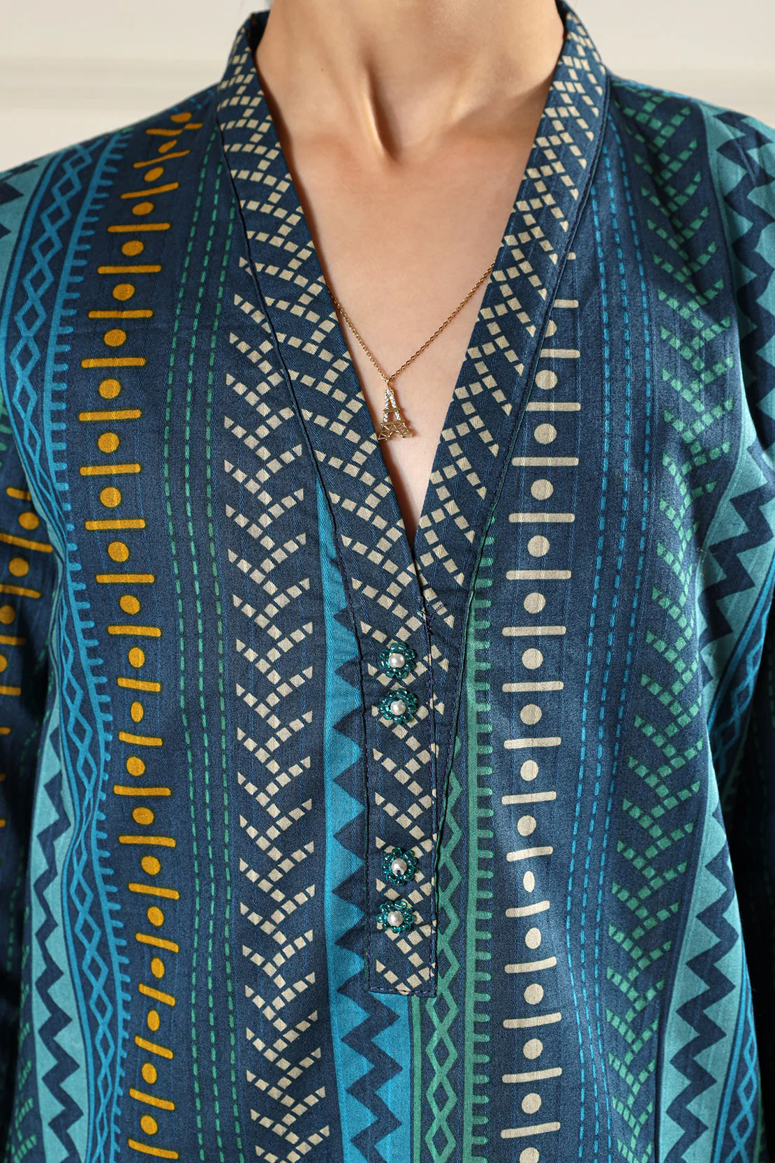 Stitched Lawn Shirt For Kids - Image 4