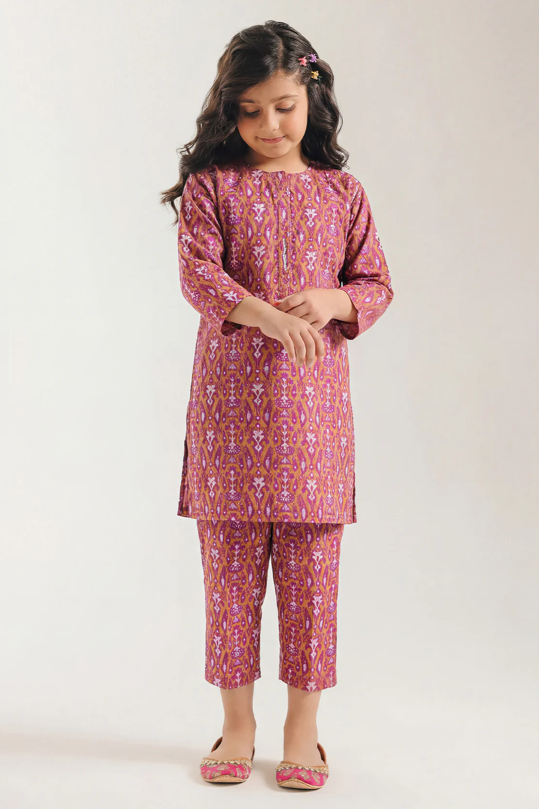 Stitched Lawn Shirt For Kids