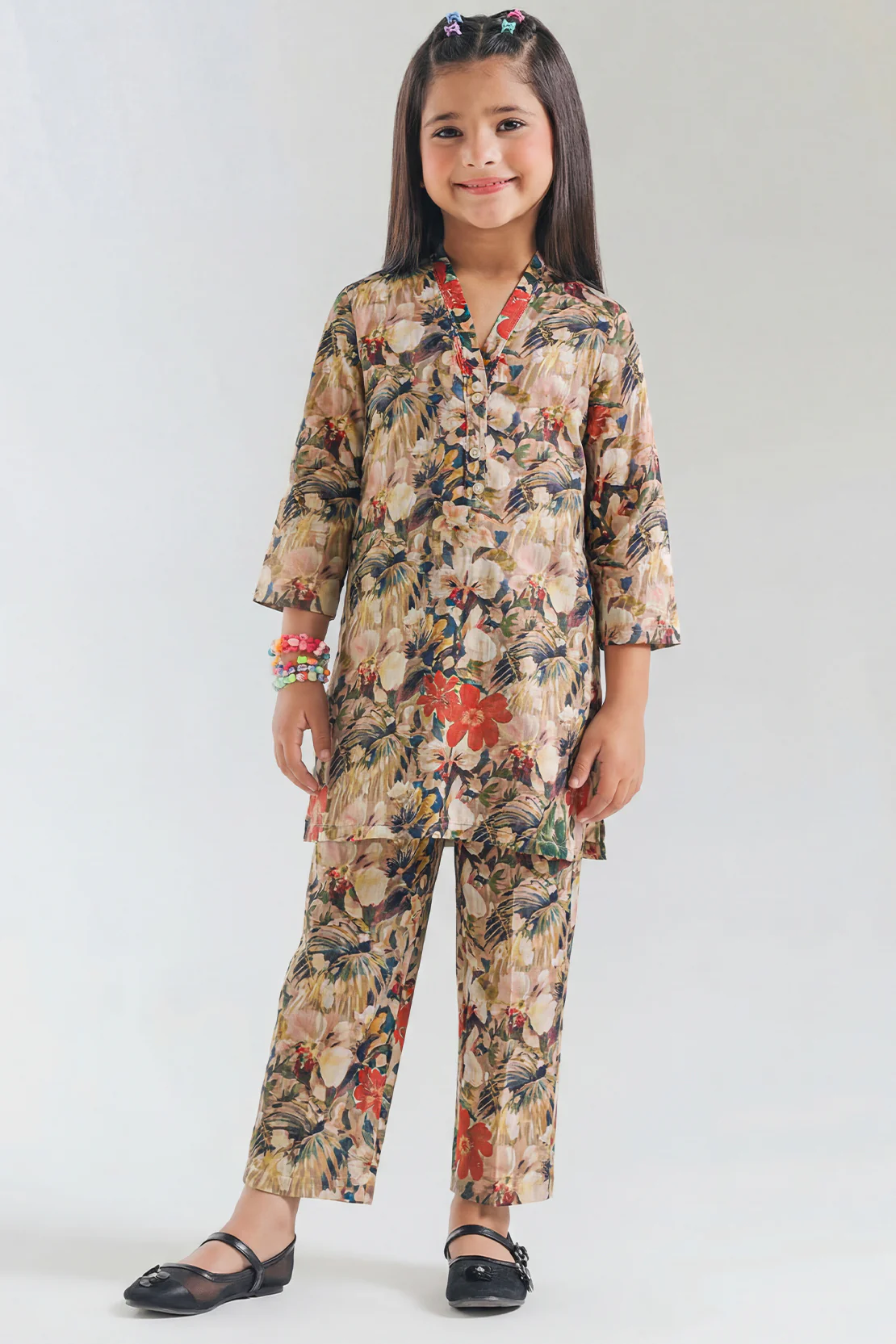 Stitched Lawn Shirt For Kids - Image 2