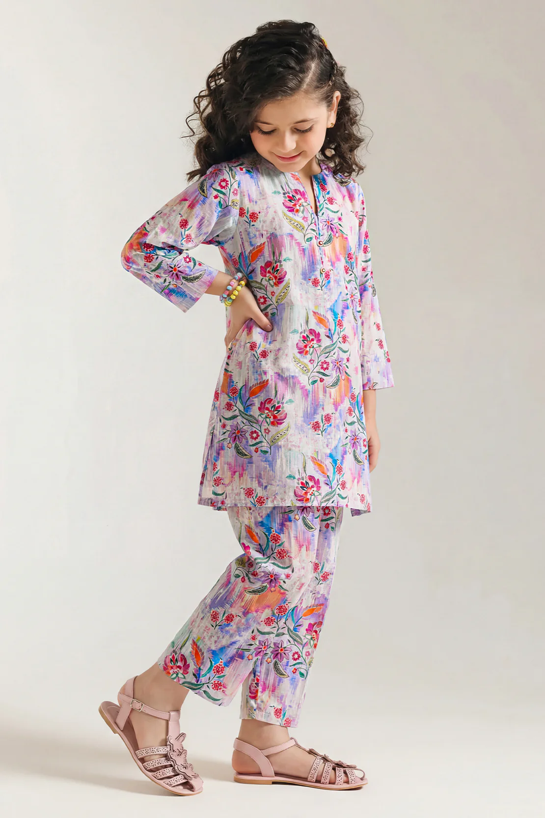 Stitched Lawn Shirt For Kids