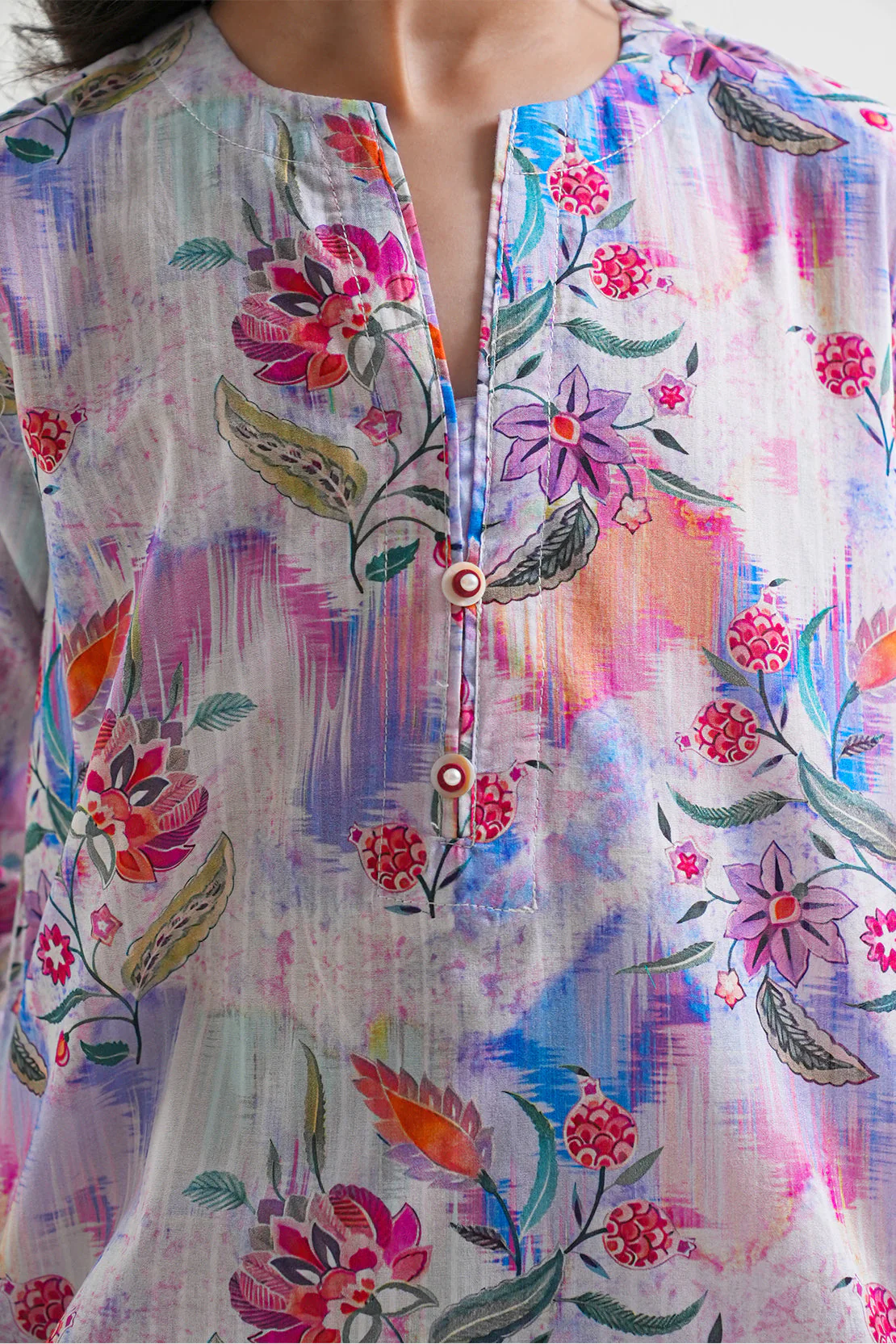 Stitched Lawn Shirt For Kids - Image 4