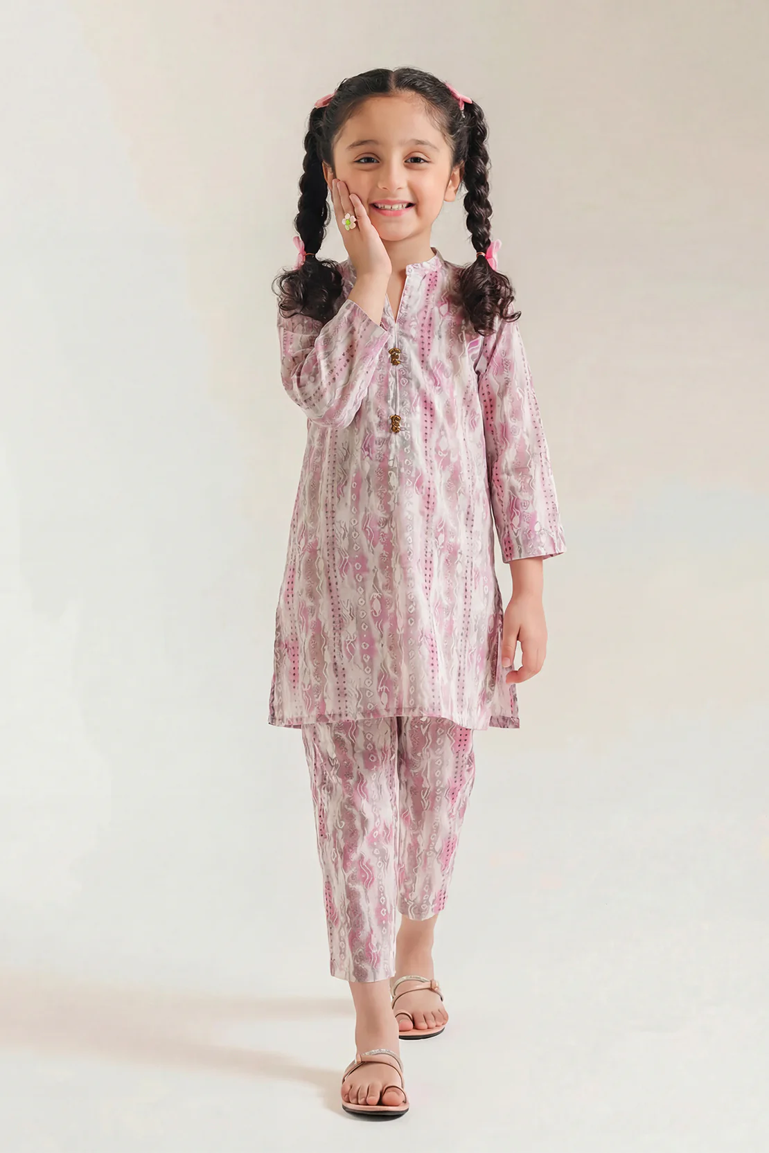 Stitched Lawn Shirt For Kids