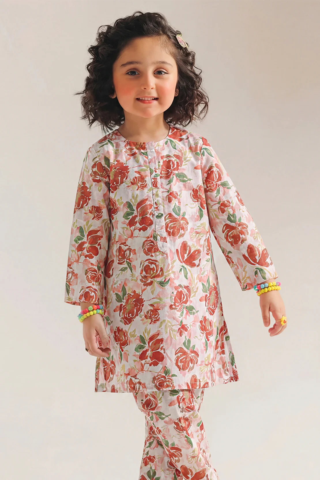 Stitched Lawn Shirt For Kids