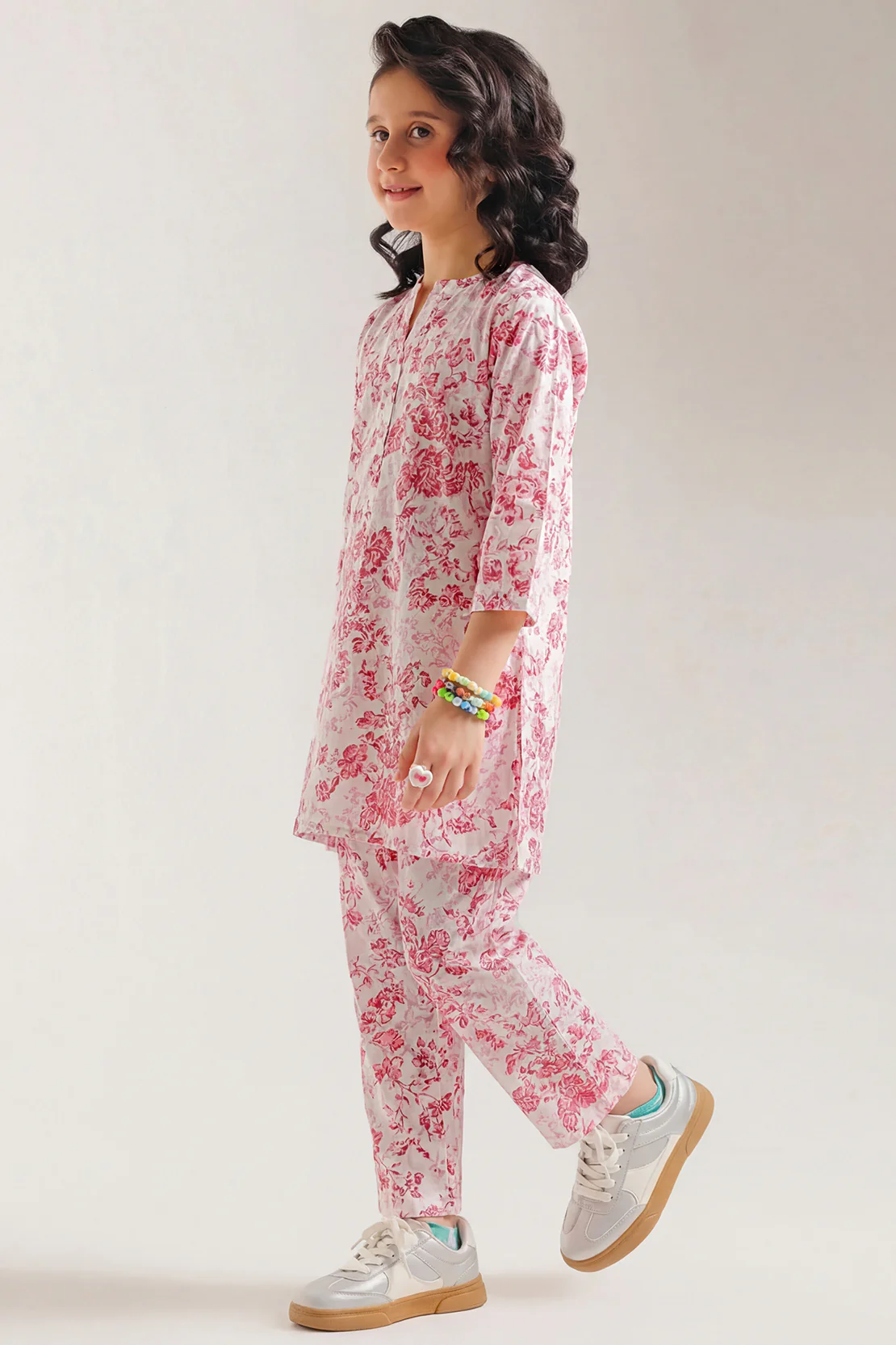 Stitched Printed Lawn Shirt For Kids - Image 3