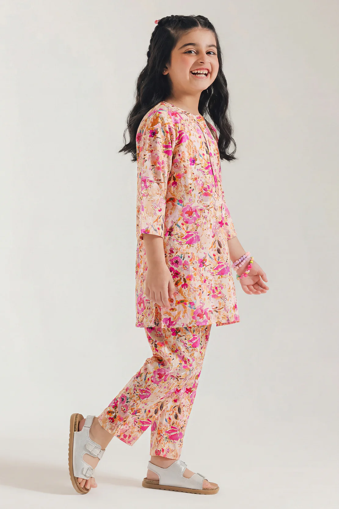 Stitched Lawn Shirt For Kids