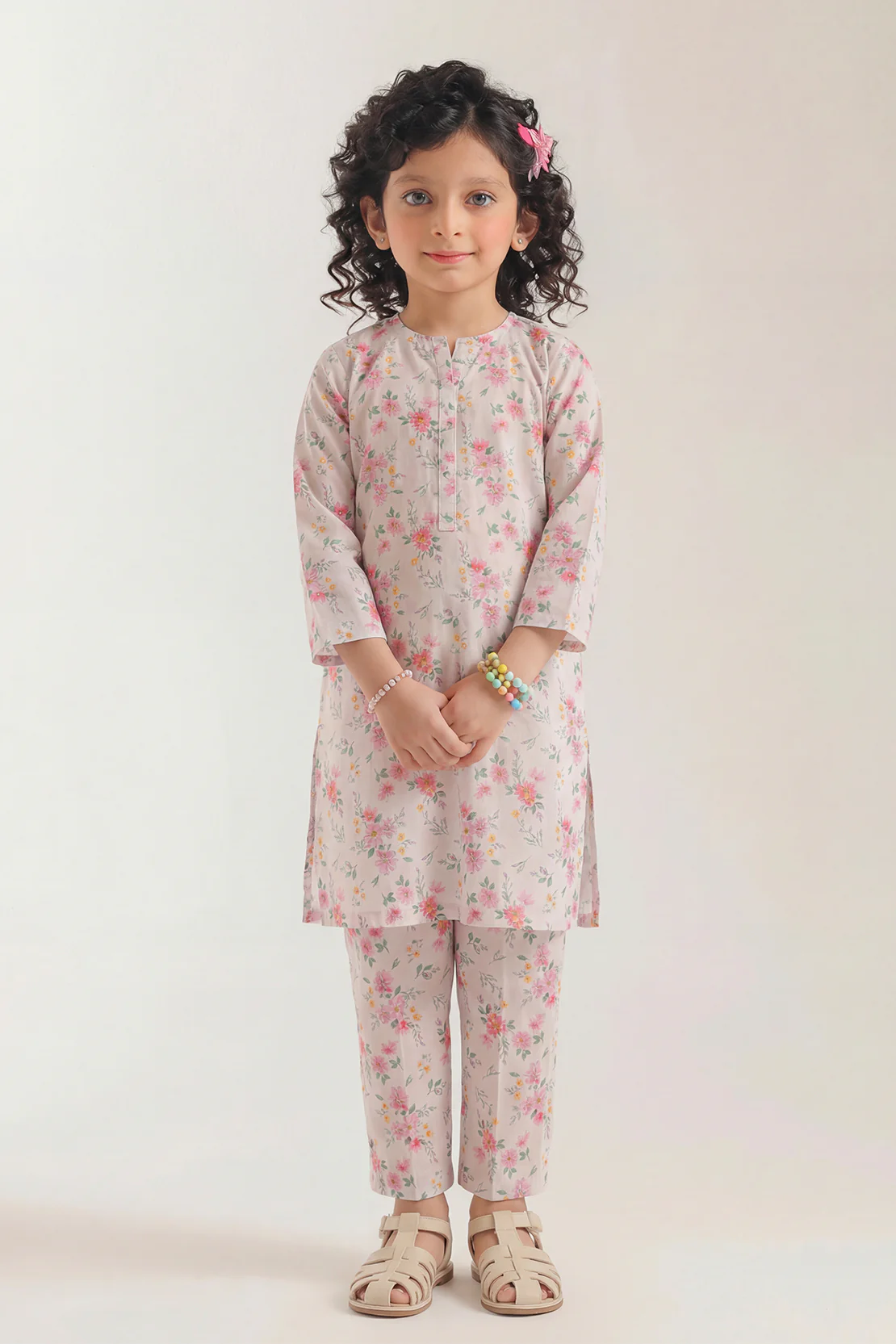 Stitched Printed Lawn Shirt For Kids