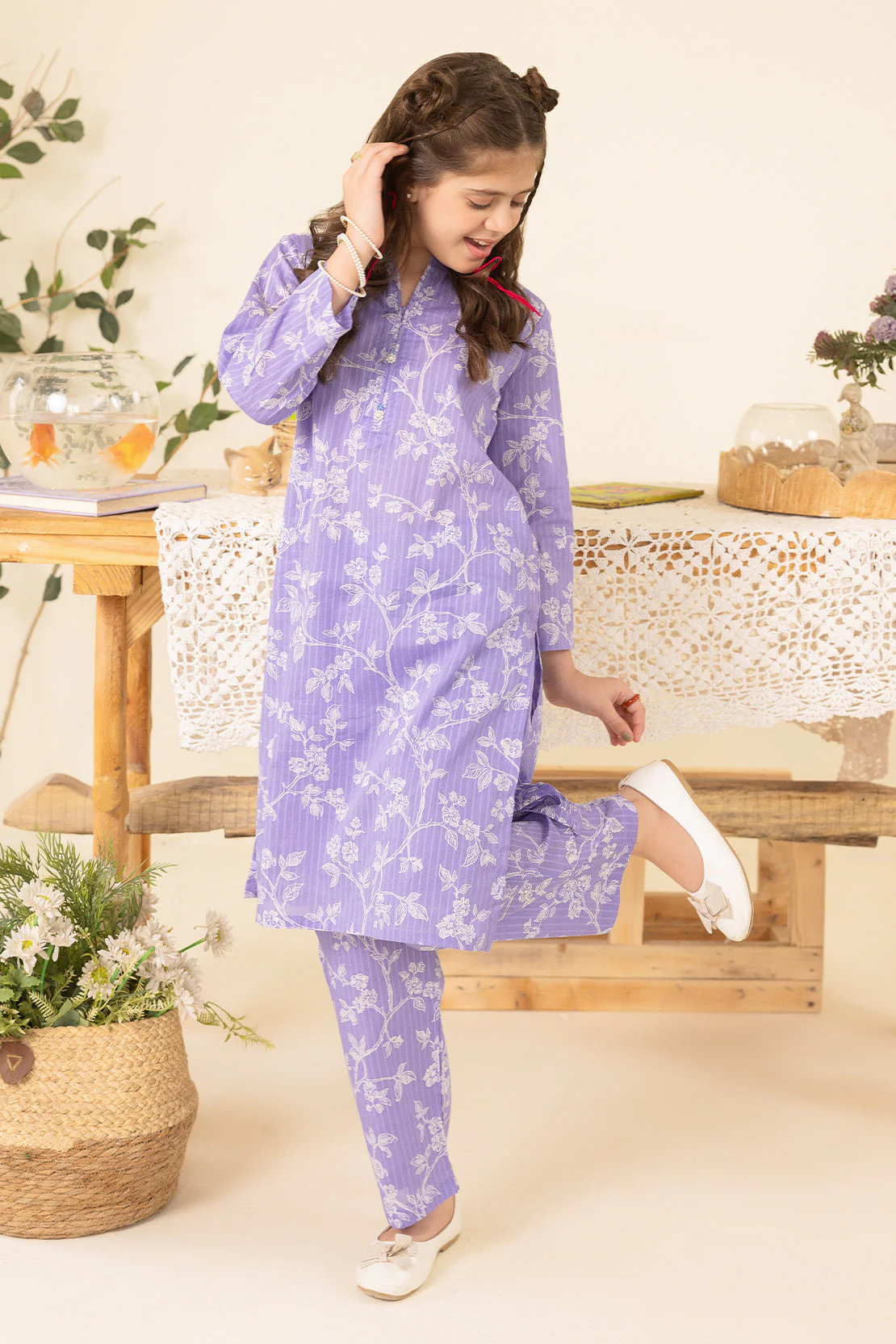 Stitched Lawn Shirt For Kids - Image 5