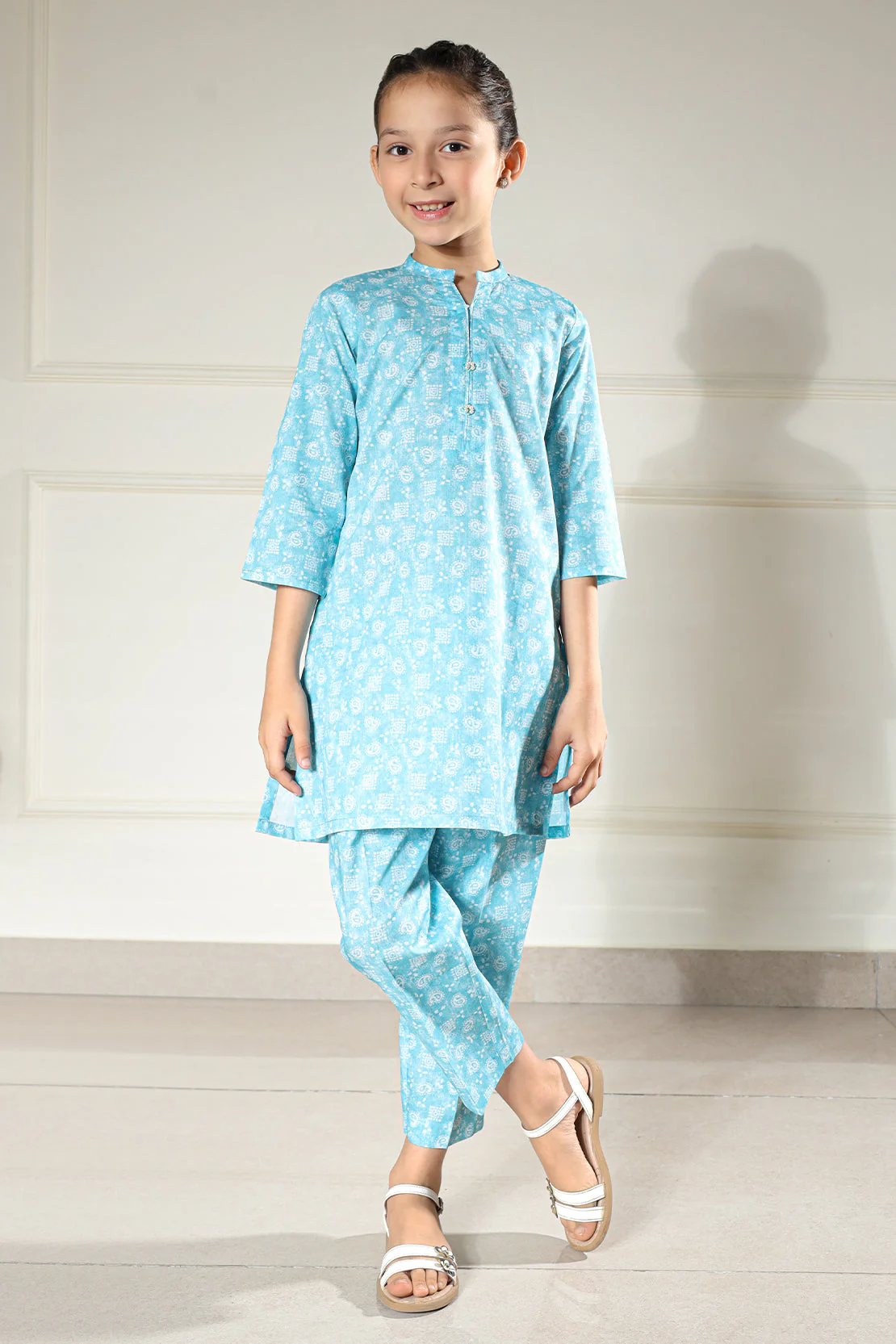 Stitched Lawn Stitched 2 Piece (Shirt/Trouser) For Kids - Image 2