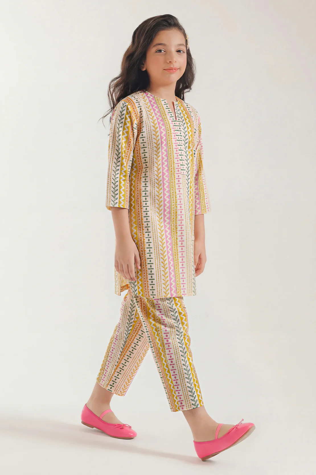 Stitched Lawn 2 Piece (Shirt/Trouser) For Kids