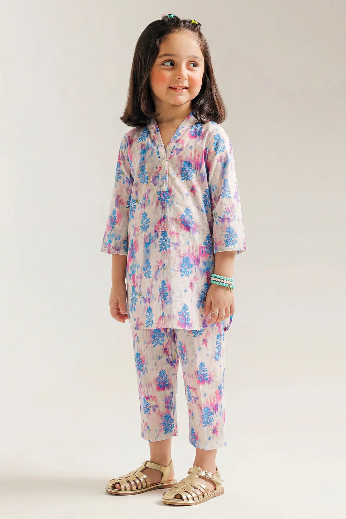 Stitched Lawn Stitched 2 Piece (Shirt/Trouser) For Kids - Image 2
