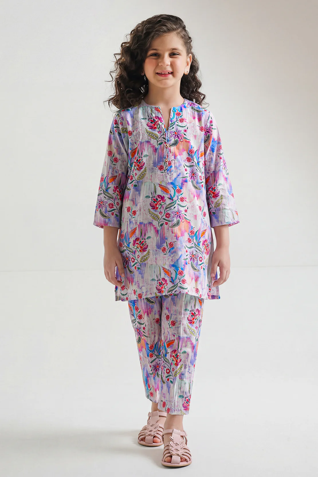 Stitched Lawn Stitched 2 Piece (Shirt/Trouser) For Kids - Image 2