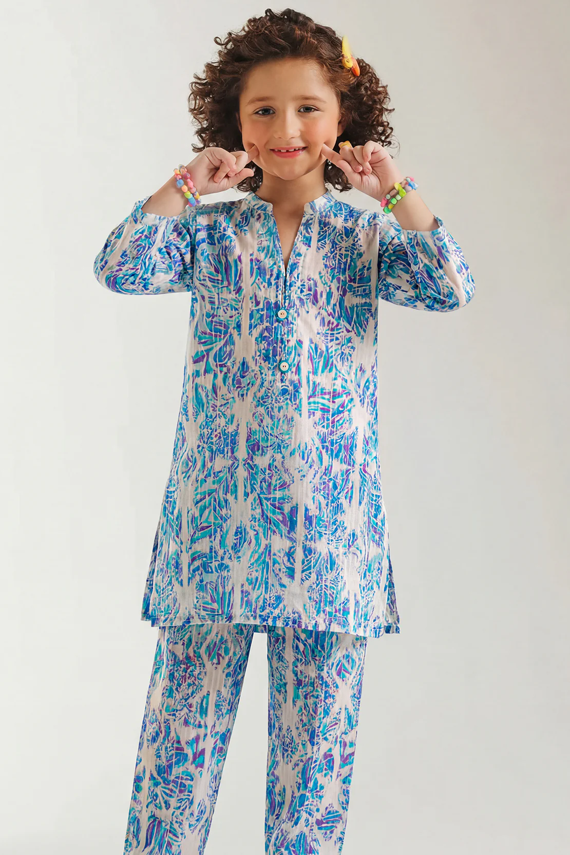 Stitched Lawn Stitched 2 Piece (Shirt/Trouser) For Kids - Image 2