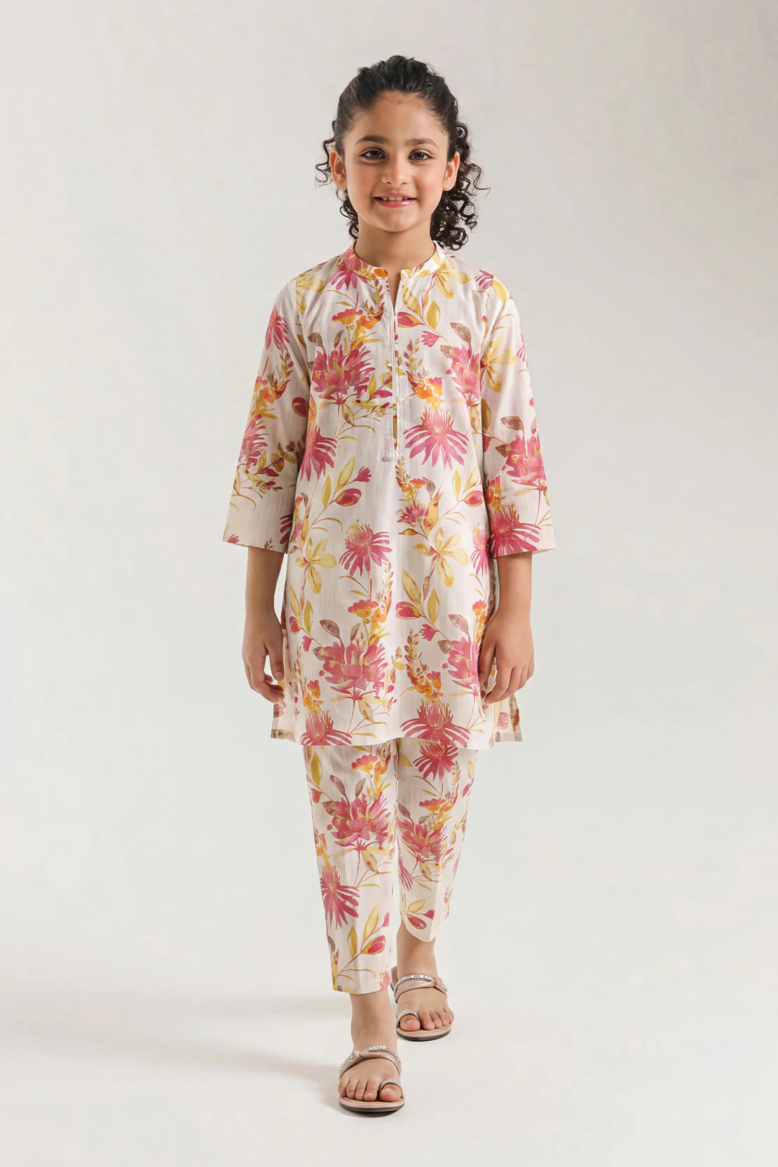 Stitched Lawn Stitched 2 Piece (Shirt/Trouser) For Kids