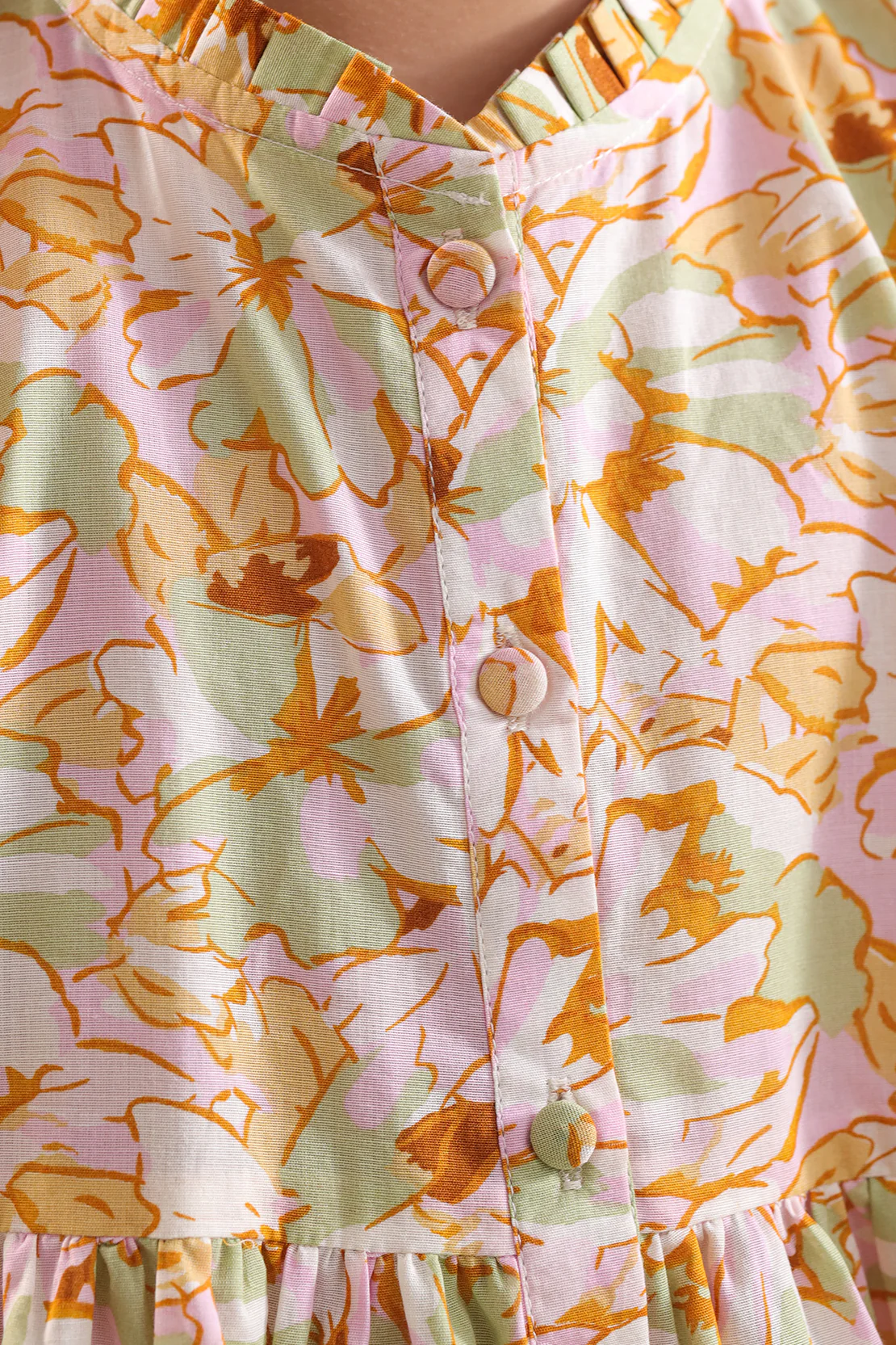 Stitched Printed Cambric Shirt For Kids - Image 4