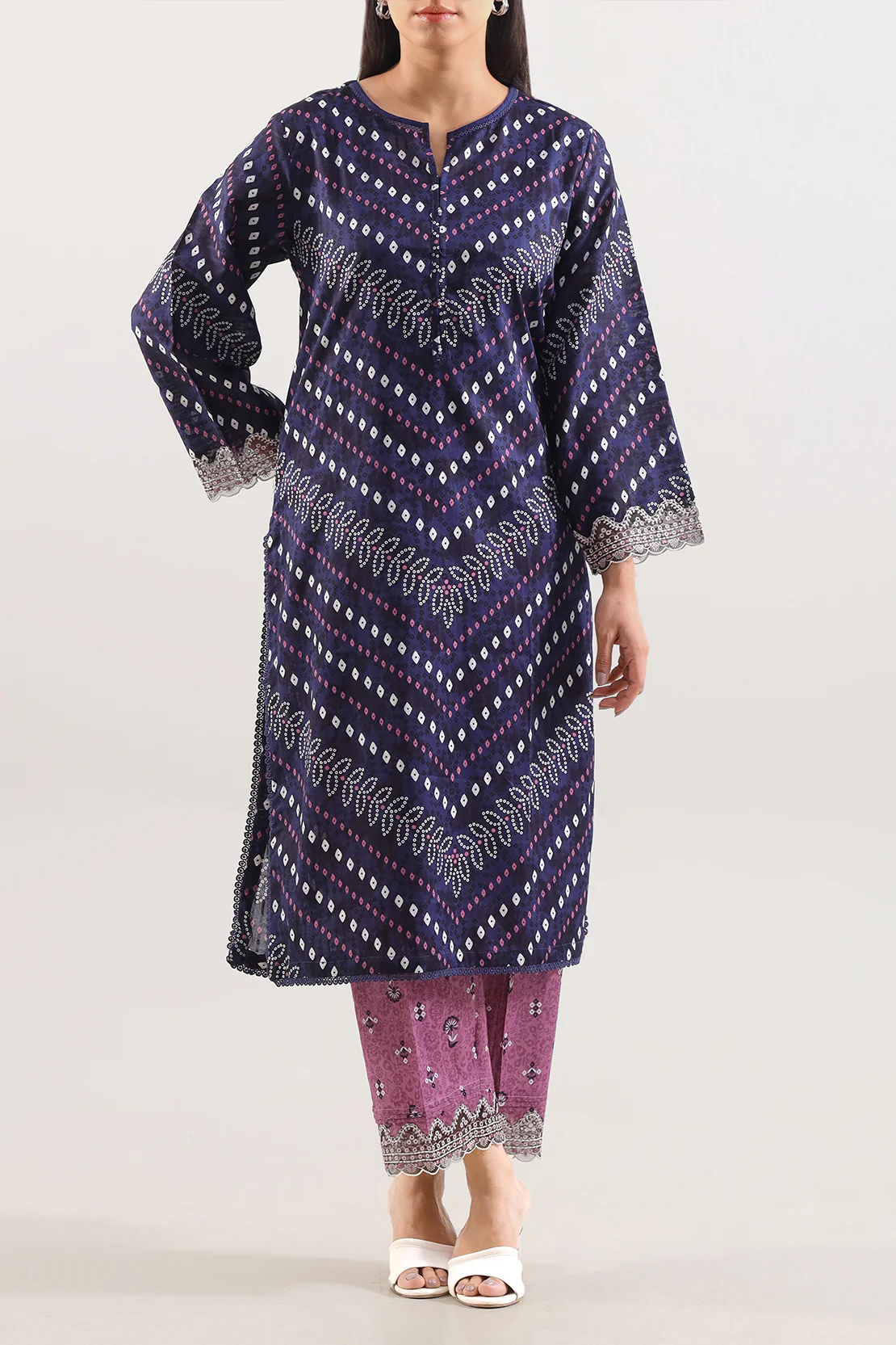 Stitched Printed Embroidered Lawn 2 Piece (Shirt/Trouser) - Image 3