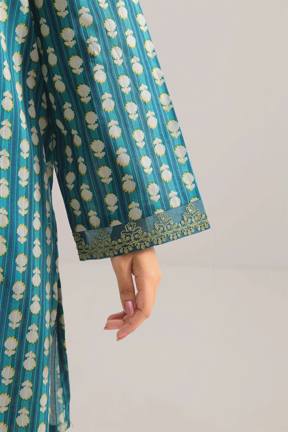 Stitched printed Embroidered Lawn 2 Piece (Shirt/Trouser) - Image 6