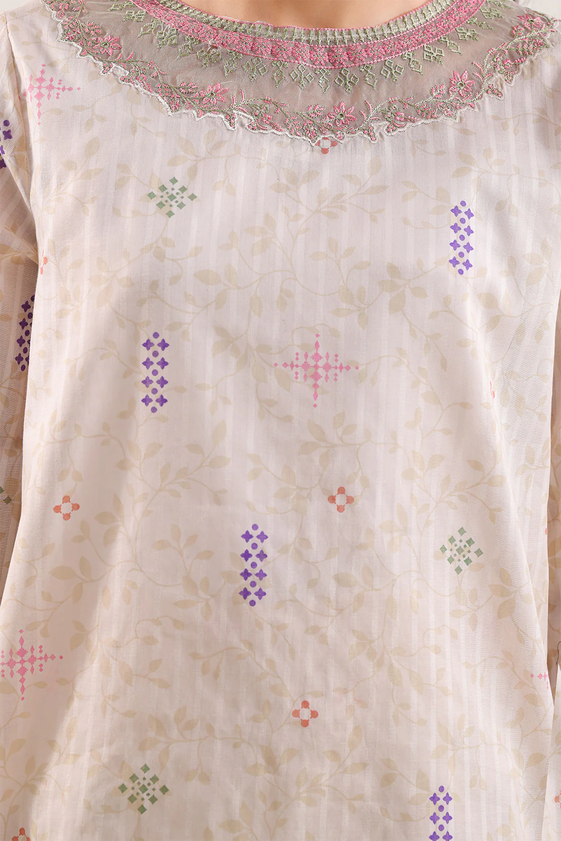 Stitched Printed Embroidered Lawn 2 Piece (Shirt/Trouser) - Image 3