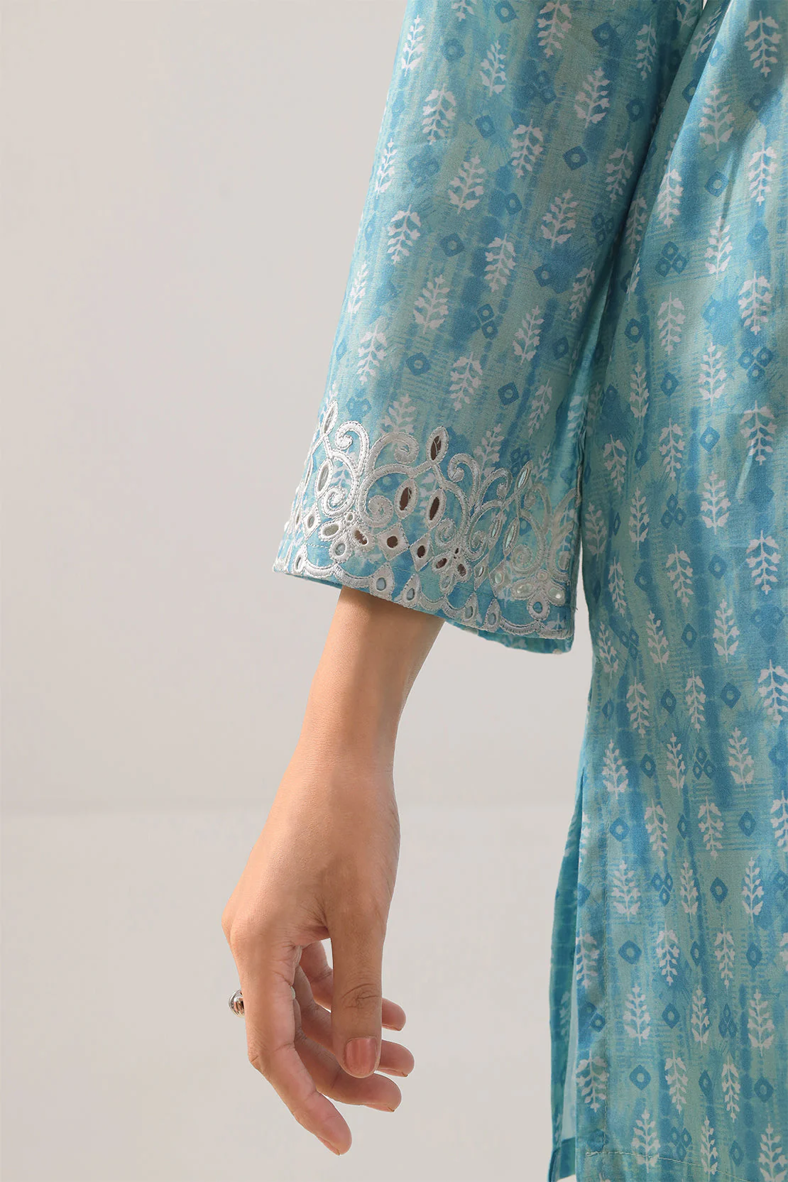 Stitched printed Embroidered Lawn 2 Piece (Shirt/Trouser) - Image 5