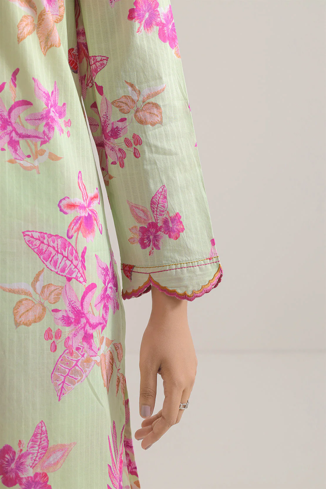 Stitched Printed Embroidered Lawn 2 Piece (Shirt/Trouser) - Image 5