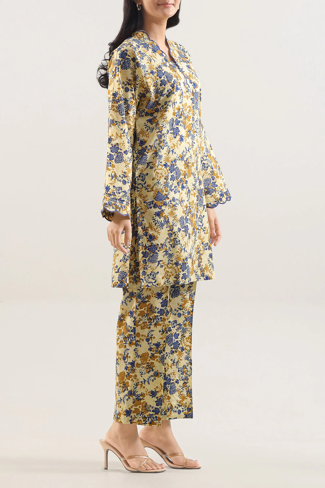Stitched Printed Embroidered Lawn 2 Piece (Shirt/Trouser) - Image 2