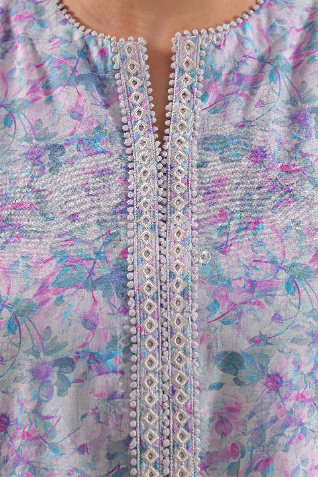 Stitched Printed Embroidered Lawn 2 Piece (Shirt/Trouser) - Image 5
