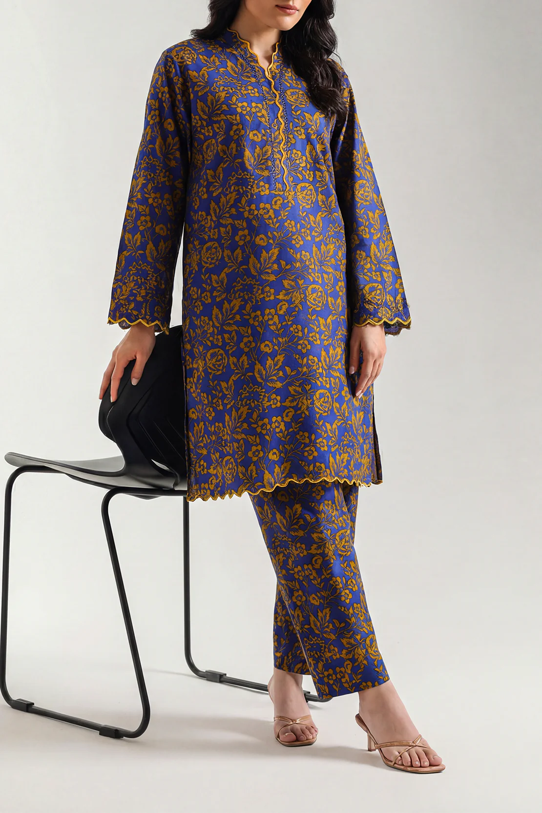 Stitched Printed Embroidered Lawn 2 Piece (Shirt/Trouser)